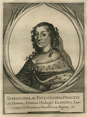 (Schloss Gottorf 23. 10. 1636 - 24. 11. 1715 Stockholm). Königin von 1654 -1660. Stammt aus der F...
