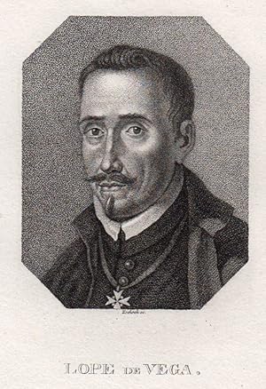 Félix Lope de Vega Carpio (Madrid 25. 11. 1562 - 27. 08. 1635 Madrid). Span. Dichter des sogenann...