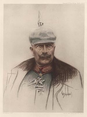 Seller image for (Berlin 27. 01. 1859 - 04. 06. 1941 Doorn, Niederlande). Knig von Preussen. Brustbild en face in Felduniform und mit Pickelhaube,. for sale by Antiquariat Clemens Paulusch GmbH