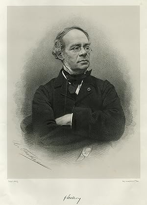 Imagen del vendedor de Jacques Francois lie Fromental Halvy, eigentl. Elias Lvy, (Paris 27. 05. 1799 - 17. 03. 1862 Nizza) Franz. Komponist und Musikpdagoge. Chorleiter, Professor fr Harmonielehre am Konservatorium (ab 1827), Professor fr Komposition (ab 1840), Mitglied der Acadmie des Beaux-Arts (ab 1836). Brustbild. a la venta por Antiquariat Clemens Paulusch GmbH