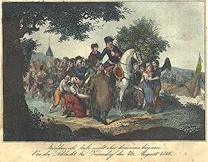 Bild des Verkufers fr Friedrich II., der Groe (Berlin 24. 01. 1712 - 17. 08. 1786 in Potsdam). Knig von Preussen. "Kinder, ich habe nicht eher kommen knnen .". zum Verkauf von Antiquariat Clemens Paulusch GmbH