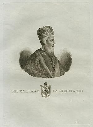 Imagen del vendedor de Giustiniano Partecipazio oder auch Participazio (gestorben 829). 11. Doge von Venedig von 827 bis 829,. a la venta por Antiquariat Clemens Paulusch GmbH