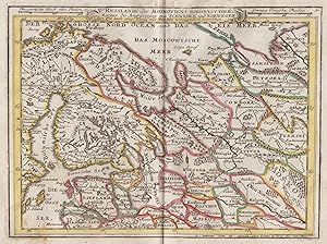 Bild des Verkufers fr Kupferstich- Karte, v. und b. G. Bodenehr, "Russlands oder Moskoviens Nord-West Theil Waraus die Angrntzung mit Schweden und Norwegen.". zum Verkauf von Antiquariat Clemens Paulusch GmbH