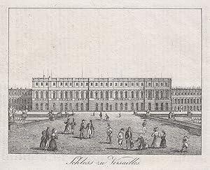 Bild des Verkufers fr Schloansicht, "Schloss zu Versailles". zum Verkauf von Antiquariat Clemens Paulusch GmbH