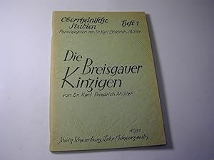 Bild des Verkufers fr Die Breisgauer Kinzigen - Oberrheinische Studien Heft 1 zum Verkauf von Antiquariat Fuchseck