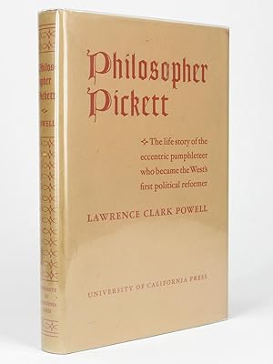 Philosopher Pickett - SIGNED copy The Life and Writings of Charles Edward Pickett, Esq., of Virgi...