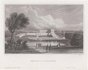 Bild des Verkufers fr Schloansicht "Chateau de Versailles". zum Verkauf von Antiquariat Clemens Paulusch GmbH