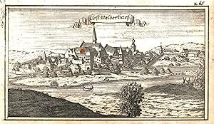 Gesamtansicht, m. Zisterzienser Kloster, "Clost: Walderbach".