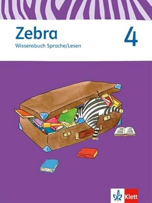 Imagen del vendedor de Zebra 4 Wissensbuch Sprache/Lesen 4. Schuljahr a la venta por Smartbuy