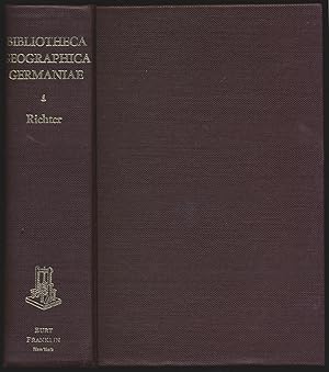 Bild des Verkufers fr Bibliotheca geographica Germaniae. Literatur der Landes- und Volkskunde des Deutschen Reichs. zum Verkauf von Antiquariat Lenzen