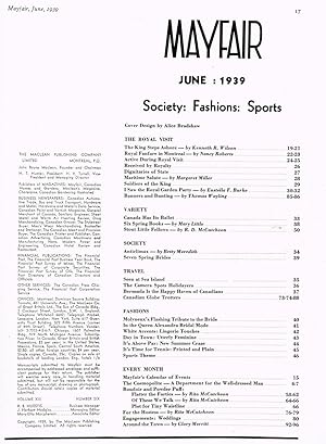Mayfair - Society : Fashions : Sports. Vol. 13 No. 6 June, 1939