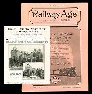 Seller image for Railway Age. Vol. 83 No. 17 - Oct. 22, 1927 (CPR, Banff Springs Hotel) for sale by Harropian Books,  IOBA