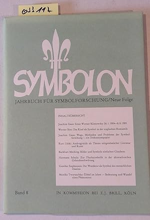 Image du vendeur pour Symbolon. Jahrbuch fr Symbolforschung - Neue Folge, Band 8 mis en vente par Antiquariat Trger