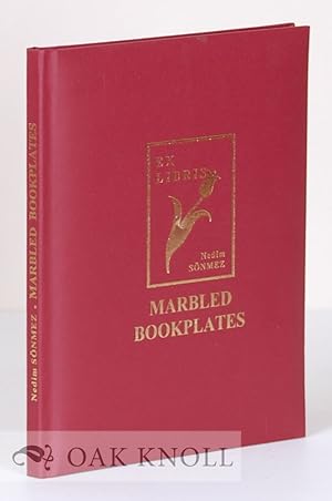 MARBLED BOOKPLATES, 11 ORIGINAL SAMPLES OF MARBLED BOOKPLATES