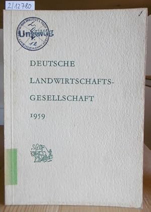 Imagen del vendedor de DLG-Jahresbericht 1959. a la venta por Versandantiquariat Trffelschwein