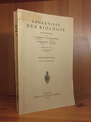 Imagen del vendedor de Ergebnisse der Biologie. Dreizehnter (13.) Band. a la venta por Das Konversations-Lexikon