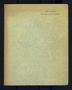 Bild des Verkufers fr The Poems of William Blake zum Verkauf von Between the Covers-Rare Books, Inc. ABAA