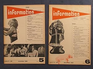 Information. Wirtschaft - Wissenschaft - Erziehung - Technik - Kunst. Hrsg. von der Genossenschaf...