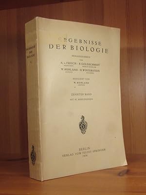 Imagen del vendedor de Ergebnisse der Biologie. Zehnter (10.) Band. a la venta por Das Konversations-Lexikon