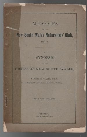 Seller image for Synopsis of the Fishes of New South Wales. (memoirs of the new South Wales Naturalists Club No. 2. for sale by Time Booksellers