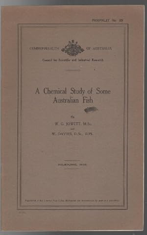 Imagen del vendedor de A Chemical Study of Some Australian Fish. (Pamphlet No. 85). a la venta por Time Booksellers