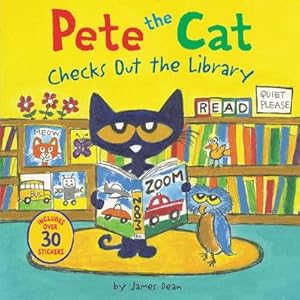 Bild des Verkufers fr Pete the Cat Checks Out the Library zum Verkauf von Smartbuy