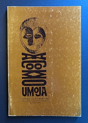 Image du vendeur pour Umoja : A Scholarly Journal of Black Studies, New Series, Volume 3, Number 2 (III, Summer 1979) mis en vente par Philip Smith, Bookseller