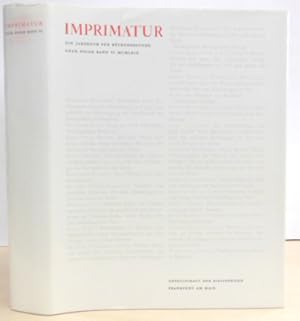 Imprimatur. Ein Jahrbuch für Bücherfreunde. Neue Folge Band VI. 1968/69.