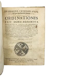 Ordinationes pro bono regimine Provinciarum Indiarum Occidentalium Ordinis Fratrum Praedicatorum,...
