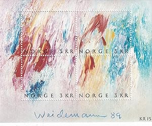 Seller image for Gemlde von Jakob Weidemann / Briefmarken Norwegen Block 11 for sale by Buchhandlung & Antiquariat Rother
