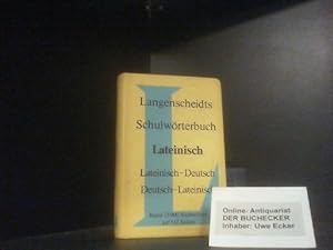 Langenscheidts Schulwörterbuch Lateinisch : lateinisch-deutsch, deutsch-lateinisch. von Erich Per...