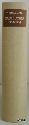Bild des Verkufers fr Tagebcher 1933-1934. Herausgegeben von Peter de Mendelssohn. zum Verkauf von Antiquariat Gntheroth