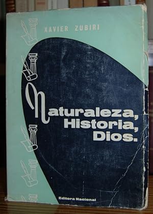 Imagen del vendedor de NATURALEZA, HISTORIA, DIOS. Quinta edición a la venta por Fábula Libros (Librería Jiménez-Bravo)
