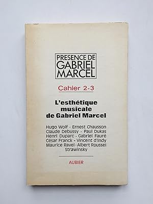 L' Esthétique Musicale de Gabriel Marcel