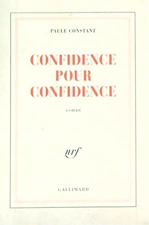 Image du vendeur pour Confidence pour confidence mis en vente par Librodifaccia