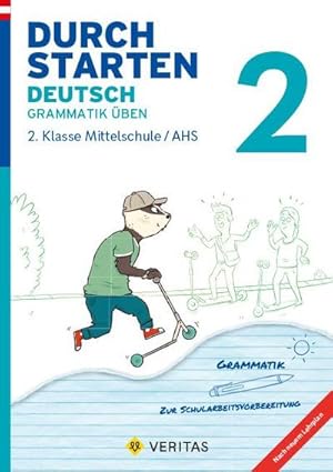 Bild des Verkufers fr Durchstarten 2. Klasse - Deutsch Mittelschule/AHS - Grammatik : bungsbuch mit Lsungen zum Verkauf von Smartbuy