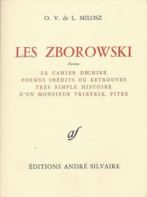 Image du vendeur pour Les Zborowski mis en vente par LIBRAIRIE GIL-ARTGIL SARL