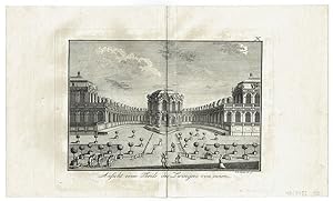 Immagine del venditore per Dresden - Ansicht eines Theils des Zwingers von innen, 1777 venduto da Antiquariat Hardner