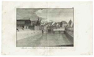 Ansicht eines Theils der Stadt Dresden von der Seite des Zwingers, 1777
