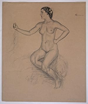 Frauenakt in heroischer Pose (Akademiestudie), 1910