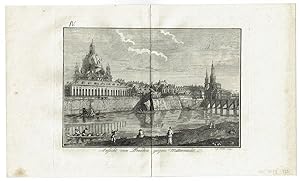 Immagine del venditore per Ansicht von Dresden gegen Mitternacht, 1777 venduto da Antiquariat Hardner