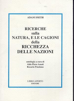 Seller image for Ricerche sulla natura, e le cagioni della ricchezza delle nazioni. for sale by MULTI BOOK