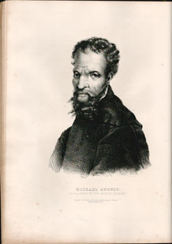 Portrait of Michael Angelo. From a print in the British Museum. First edition of the lithograph.