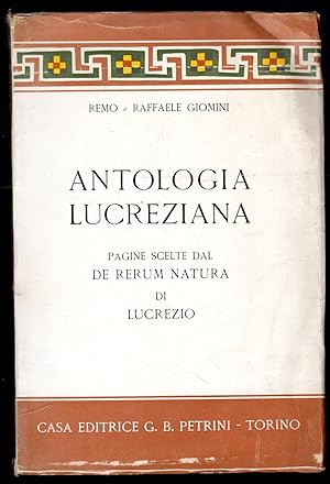 Bild des Verkufers fr Antologia lucreziana zum Verkauf von Sergio Trippini