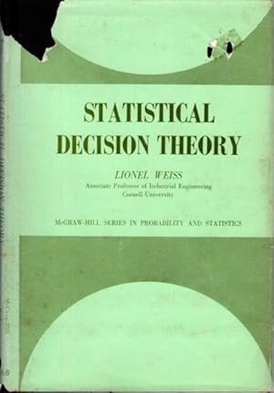 Image du vendeur pour STATISTICAL DECISION THEORY mis en vente par By The Way Books