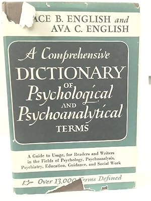 Seller image for A Comprehensive Dictionary of Psychological and Psychoanalytical Terms for sale by World of Rare Books