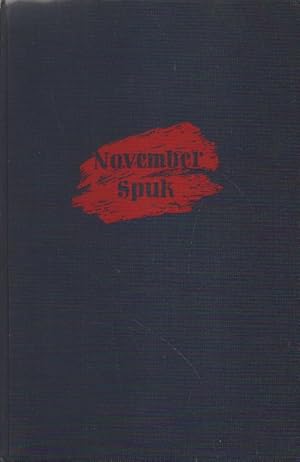 Imagen del vendedor de November-Spuk. a la venta por Versandantiquariat Boller