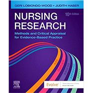 Imagen del vendedor de Nursing Research: Methods and Critical Appraisal for Evidence-Based Practice, 10th Edition with Evolve a la venta por eCampus