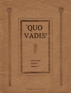 "Quo Vadis " | Screen Play ("Whither Goest Thou ")