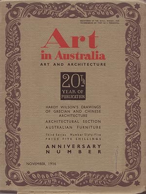 Art in Australia. Art and Architecture. Third Series Number 65 - Twenty Year Anniversay Number